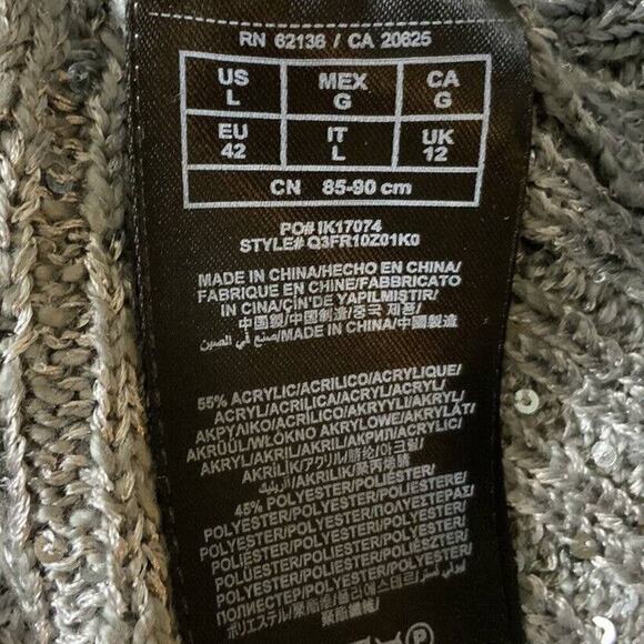 Guess Vintage Sparkling Sweater Knit Womens Size Large Long Sleeve Tunic - Picture 9 of 9